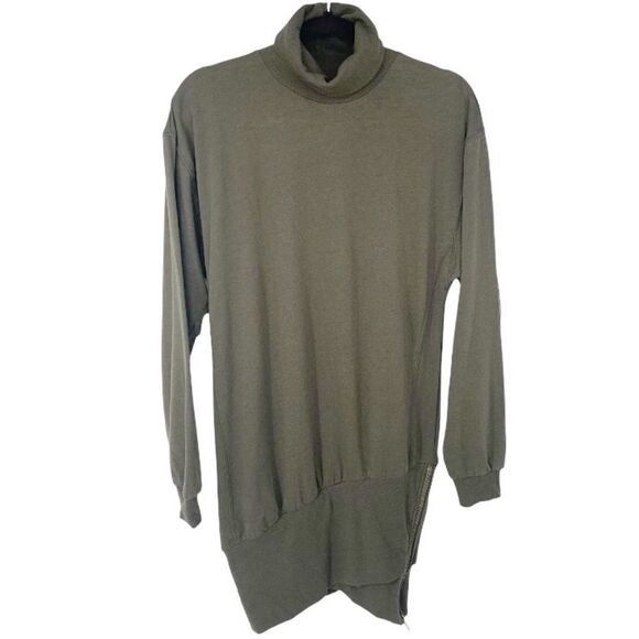 Young Fabulous & Broke Turtleneck Side Zip Sweater Sweatshirt Dress M - Picture 3 of 11